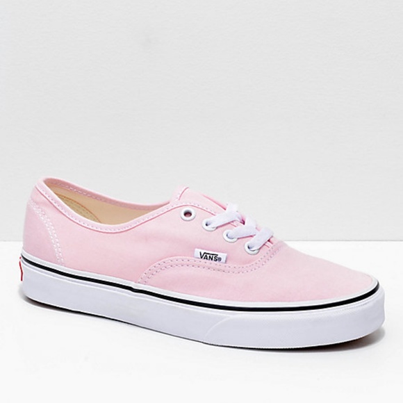 womens pink and white vans